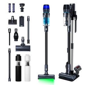 최신형 차이슨 무선 청소기 BLDC V50 자동충전 거치대 + 고사양 흡입력