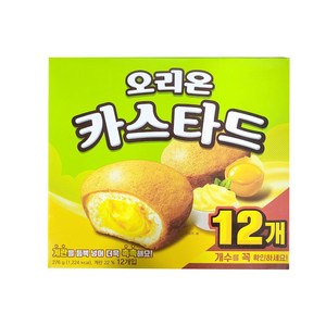 오리온 카스타드 딸기 생크림 12p, 276g, 6개