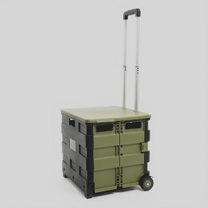 아웃도어포레스트 다용도 특대형 폴딩카트 캠핑트레일러, 카키, 1개