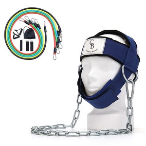 넥스타크 *튜빙밴드 세트 포함(목운동 목스트레칭 목교정 자세교정 거북목교정), 블루, 1개