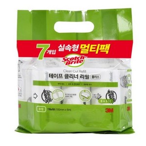 스카치브라이트 실속형 테이프 클리너 플러스 7p 세트 리필, 중형(100mm x..., 1개