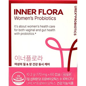 유한건강생활 이너플로라 UREX 프로바이오틱스 유산균, 60정, 1개