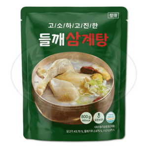 차오름 고소하고 진한 들깨삼계탕 레토르트 실온보관 보양식 삼계탕, 800g, 1개