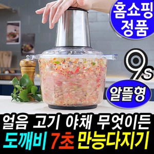 바치 7초 만능 다지기 마늘박피기 만능 반죽기 야채다지기 분쇄기 홈쇼핑 7초만능다지기 대용량 분리형 쉬운세척 도깨비 만능다지기 야채 마늘 다지기 추천 VACH, 알뜰형 구성