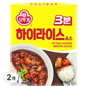 오뚜기3분 하이라이스 소스, 200g, 2개