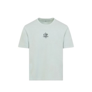 C.P.컴퍼니 프린트 디테일 티셔츠, 블루계열, Standard S