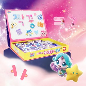 아리아띠 슈팅스타 캐치티니핑 자석글자 학습보드 한글 플러스, 혼합색상, 275 x 235 ..., 1개