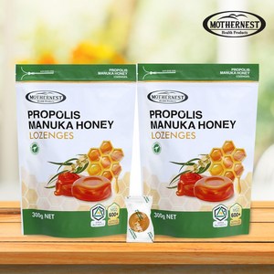 마더네스트 프로폴리스 마누카꿀 허니 로젠지스 꿀캔디 300gx2개, 300g, 2개