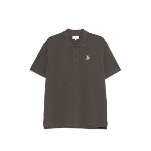 메종키츠네 로고 폴로 셔츠, 브라운계열, Standard S(KR 95)