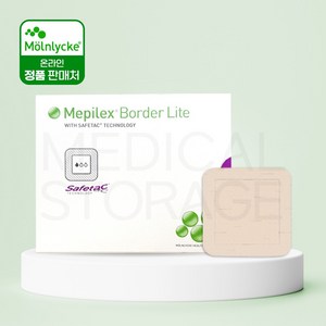 메피렉스 보더 라이트 상처 폼드레싱 메필렉스 mepilex bode lite 1박스, 보더 라이트 5x12.5cm 1박스, 1세트, 5개입