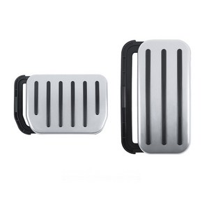 테슬라 모델3하이랜드 모델3/Y 슬라이드 장착 페달커버 3세대 알루미늄 합금 미끄럼 방지 브레이크 가속 페달 패드, 은색Silver