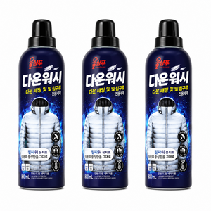 울샴푸 다운워시 본품, 800ml, 3개