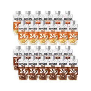 테이크핏 맥스 프로틴 250ml 고소한맛 12p + 초코맛 12p, 250ml, 1세트