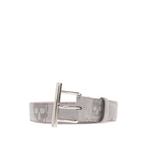 알렉산더맥퀸 스컬 프린트 레더 벨트, cm 85, 그레이계열