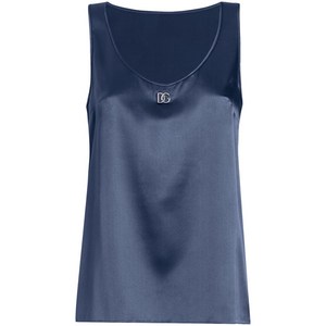 돌체앤가바나 로고 장식 탱크 탑