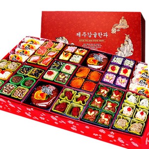 제주 감귤 한과 고급 2단 선물세트 부모님 어르신 할머니 유과 효도 어버이날