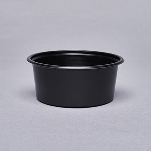 다용도 원형 용기 밥컵 다용도 국컵 5호 소 블랙 250ml, 1000개, 1개