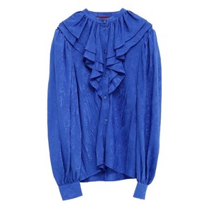 구찌 러플 버튼 업 셔츠