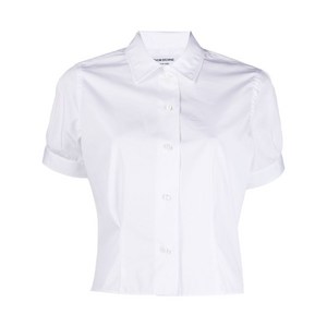 톰 브라운 크롭 반소매 셔츠, 화이트계열, Italy 38(KR 44)