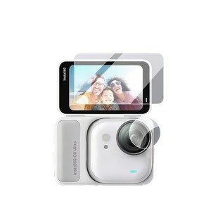 BYJ 인스타360 GO Ultra 고울트라 강화유리 전면 후면 액정 보호 필름 2set