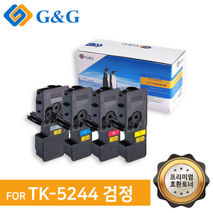 지앤지토너 호환토너 TK-5244 BK검정 ECOSYS M5526cdn, 1개, TK-5244 검정 [출력매수 4000매]