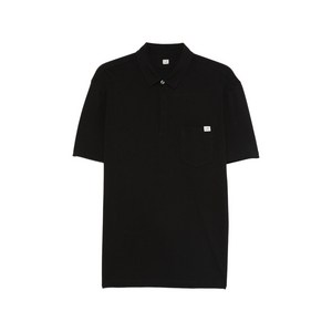 C.P.컴퍼니 체스트 포켓 폴로 셔츠, 블랙계열, Standard XL