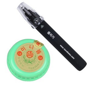 뜸지기 충전식 뜸점화 장치 + 현대실뜸 2호 열감(약) 길이12mm, 1개