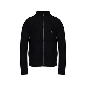 비비안웨스트우드 피셔맨 자수 집업 스웨터, 블랙계열, S(KR 95)