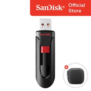 샌디스크 크루저 글라이드 CZ60 USB 2.0 메모리 + 파우치 패키지