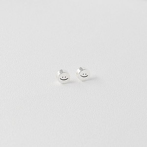 2-3-027 실버 펜던트 통과형 스마일 6x3mm