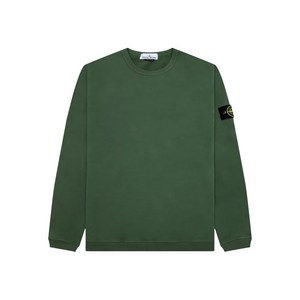 스톤 아일랜드 컴퍼스 배지 크루넥 스웨트셔츠