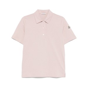 몽클레르 로고 패치 폴로 탑, 핑크계열, Standard M(KR 66)