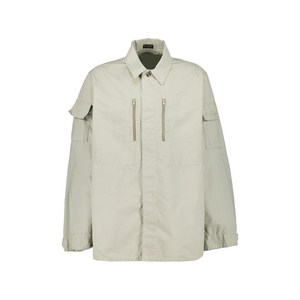 발렌시아가 코튼 셔츠 재킷, 베이지계열, Collar (cm) 39