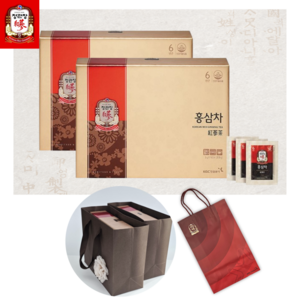 정관장 홍삼정 홍삼차 인삼차 2박스 200포 쇼핑백 선물, 2개, 300g