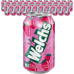 웰치스 딸기, 355ml, 24개