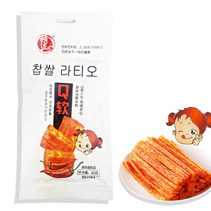 홍홍 중국식품 찹쌀 라티오 라티아오 중국간식 마라쫀드기 마라간식 웨이룽, 1개, 60g