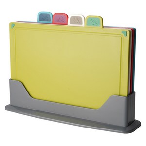 Hengye 크리에이티브 인덱스 PP 도마 세트, 도마 4개입 + 도..., 1개