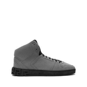 베르사체 그레카 엠보스드 하이탑 스니커즈, Italy 41(KR 273), 그레이계열