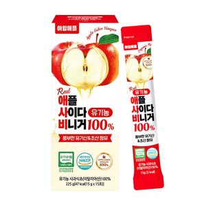 아임애플 유기농 애사비 100% 애플사이다비니거 1박스 15포, 225g, 1개