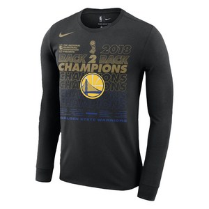 나이키 NBA GSW 2018 "파이널 챔피언 라커룸" 티셔츠, 블랙계열, Standard XXL(KR 115)