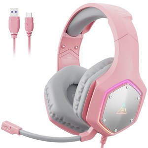 EKSA E1000 게이밍 헤드셋 노이즈 7.1 서라운드 RGB PC/PS4/PS5