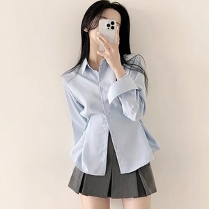 에스알비 허리라인 잘록 미니 셔츠