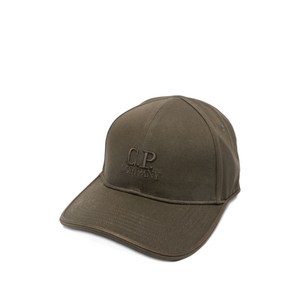 C.P.컴퍼니 로고 자수 베이스볼 캡 모자