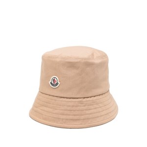 몽클레르 로고 패치 버킷 햇, S(KR 580), 베이지계열