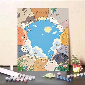 DIY 명화그리기 유화 그림 그리기 아크릴화 30*40cm, 14타입, 1개