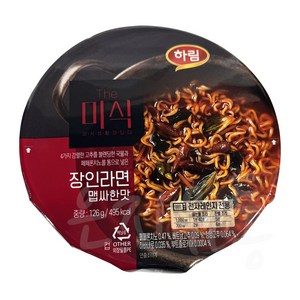 더미식 장인라면 맵싸한맛 컵라면 126g, 12개