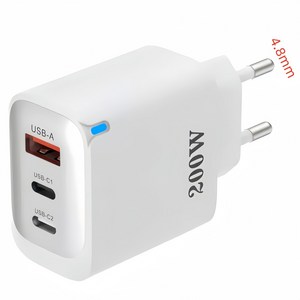 200W 초고속멀티충전기3포트 USB+2PD type-c