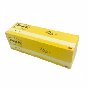 3m 포스트잇 노트 NEW 654 노랑 76 x 76mm, 2400매, 혼합색상