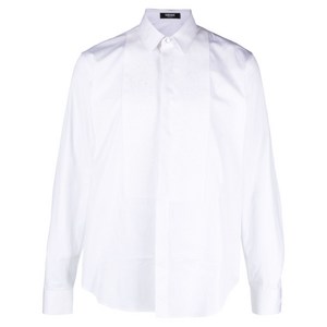 베르사체 바로코 모티프 포플린 셔츠, 화이트계열, Collar (cm) 38