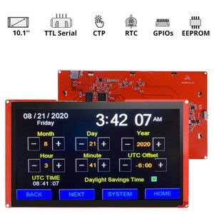 Nextion 라즈베리 파이 터치 스크린 LCD 10.1인치 스마트형 감압식 NX1060P101-011R-I